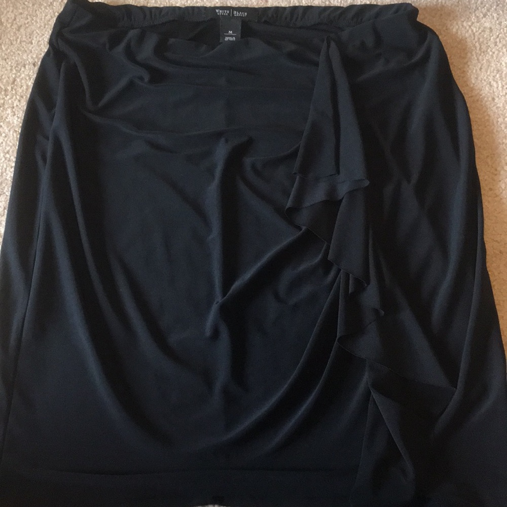 Ruffled Black Skirt